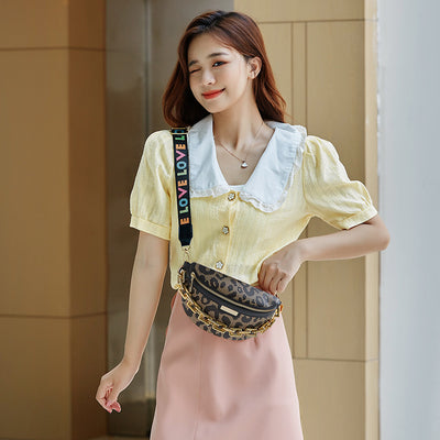 Women's Fashion Chest Bag Shoulder Bag Leopard