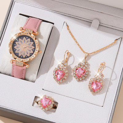 Fashion Watch Gift Suit Quartz Watch Necklace