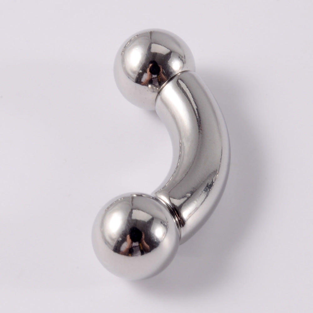 Stainless Steel Curved Rod Body Piercing Earrings