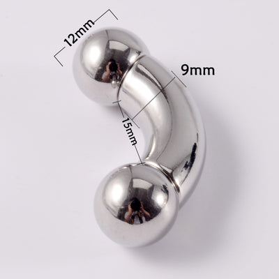 Stainless Steel Curved Rod Body Piercing Earrings