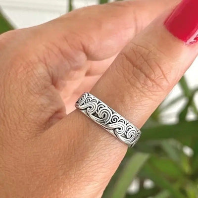 Ziqi Donglai Ins Trendy Men's Personality Xiangyun Vintage Ring