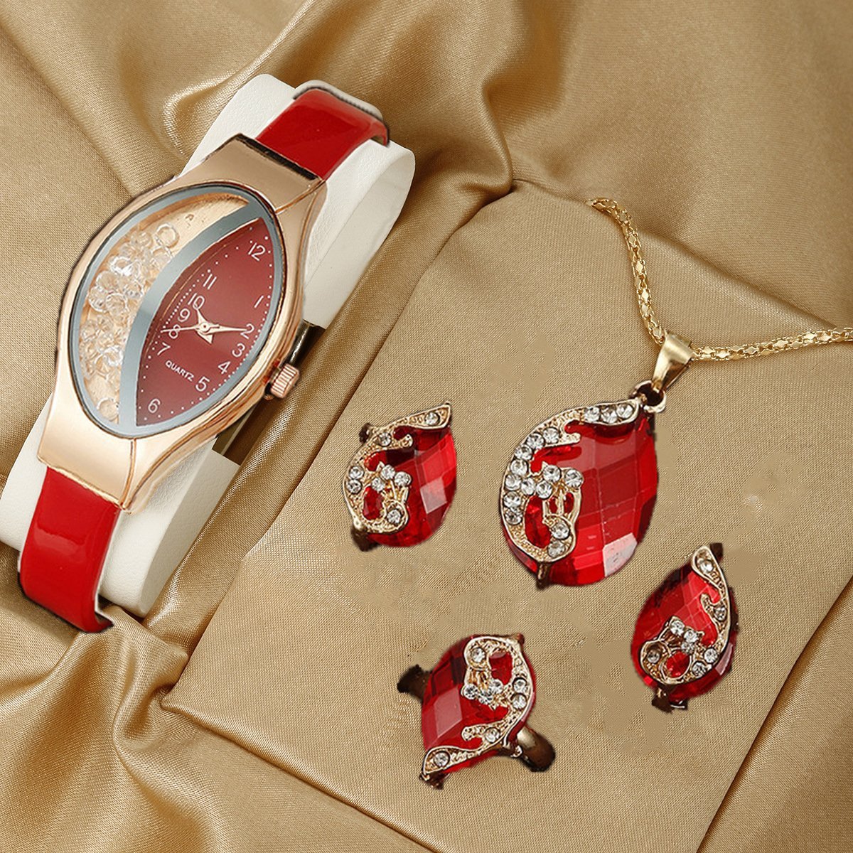 Fashion Watch Gift Suit Quartz Watch Necklace