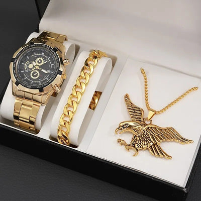 Fashion Watch Gift Suit Quartz Watch Necklace