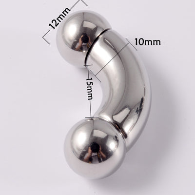 Stainless Steel Curved Rod Body Piercing Earrings