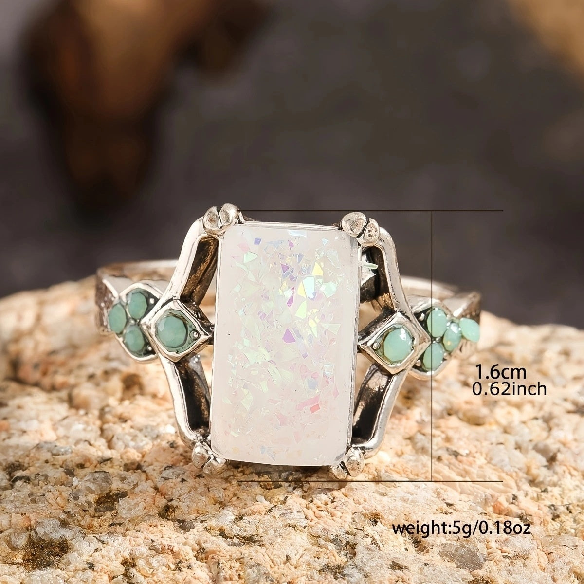 Women's Vintage Ring European And American Ladies Engagement Ornament