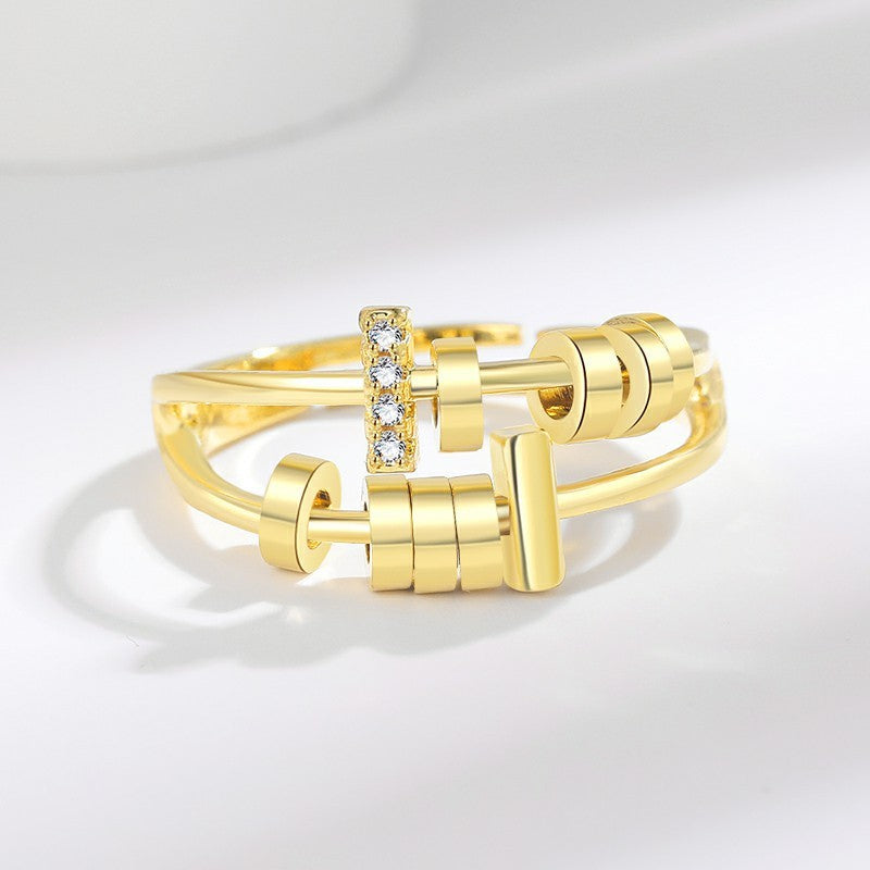 New Anti-anxiety Funny Rotating Restless Ring