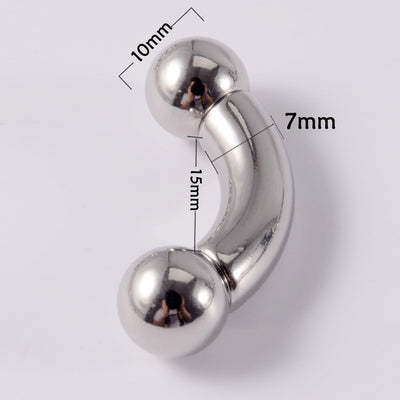 Stainless Steel Curved Rod Body Piercing Earrings