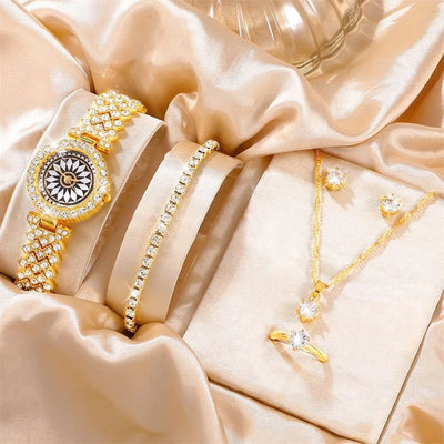 Fashion Watch Gift Suit Quartz Watch Necklace