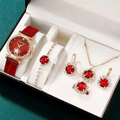 Fashion Watch Gift Suit Quartz Watch Necklace