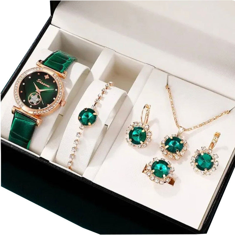 Fashion Watch Gift Suit Quartz Watch Necklace