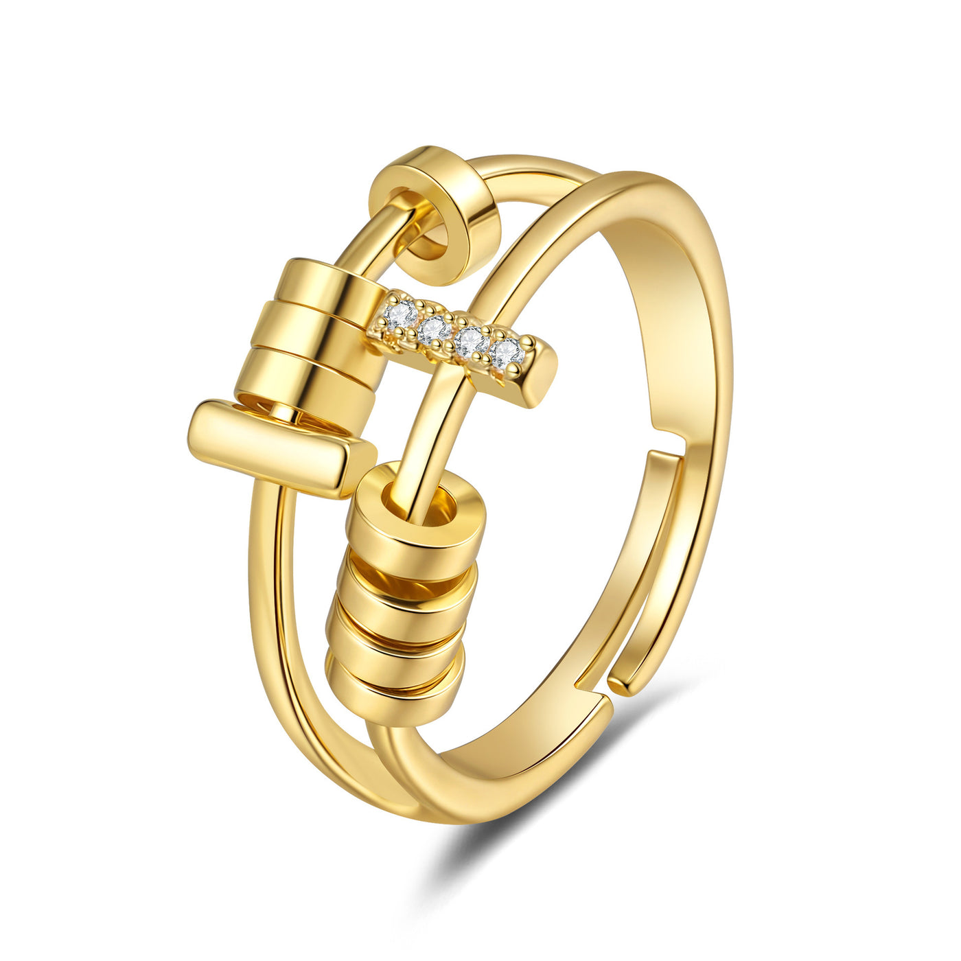 New Anti-anxiety Funny Rotating Restless Ring