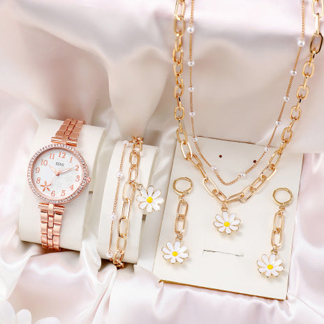 Fashion Watch Gift Suit Quartz Watch Necklace