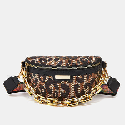Women's Fashion Chest Bag Shoulder Bag Leopard