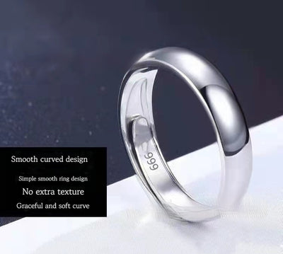 Silver Plated Ring Smooth Opening Accessories Gold Plated