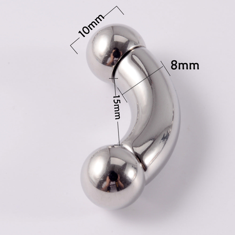 Stainless Steel Curved Rod Body Piercing Earrings