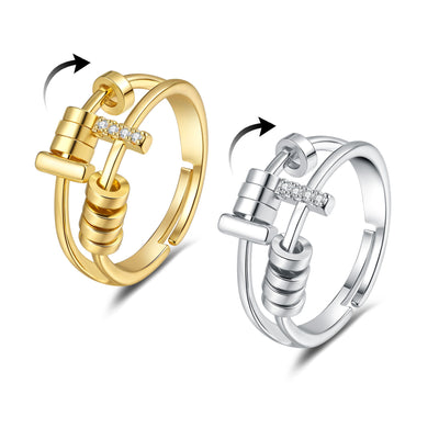 New Anti-anxiety Funny Rotating Restless Ring