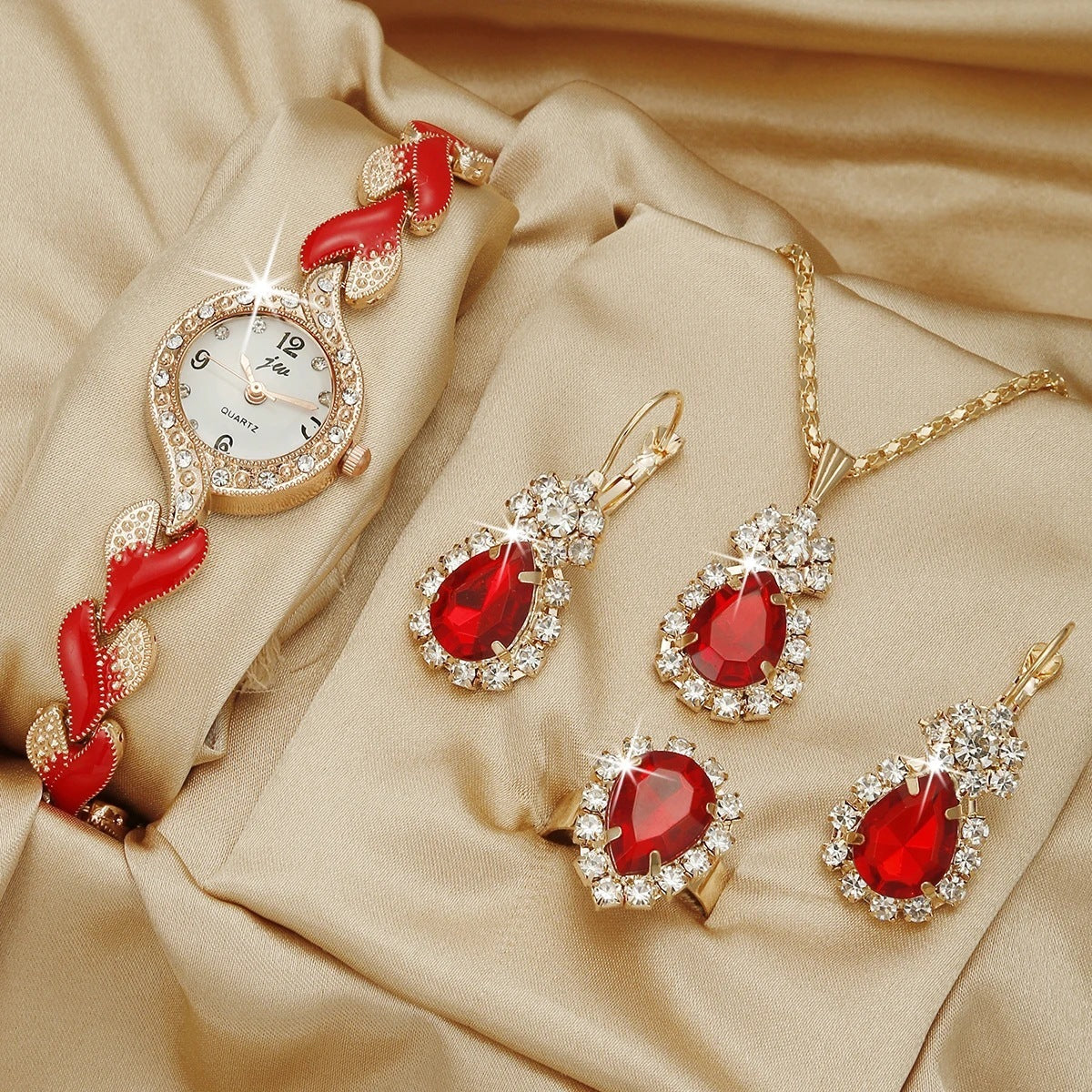 Fashion Watch Gift Suit Quartz Watch Necklace