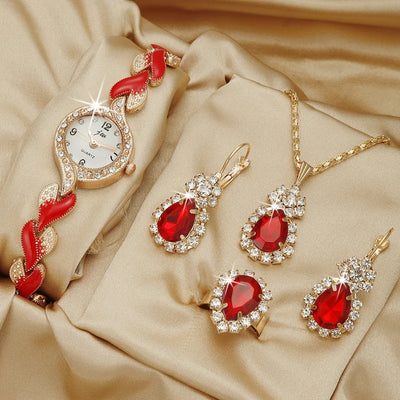 Fashion Watch Gift Suit Quartz Watch Necklace